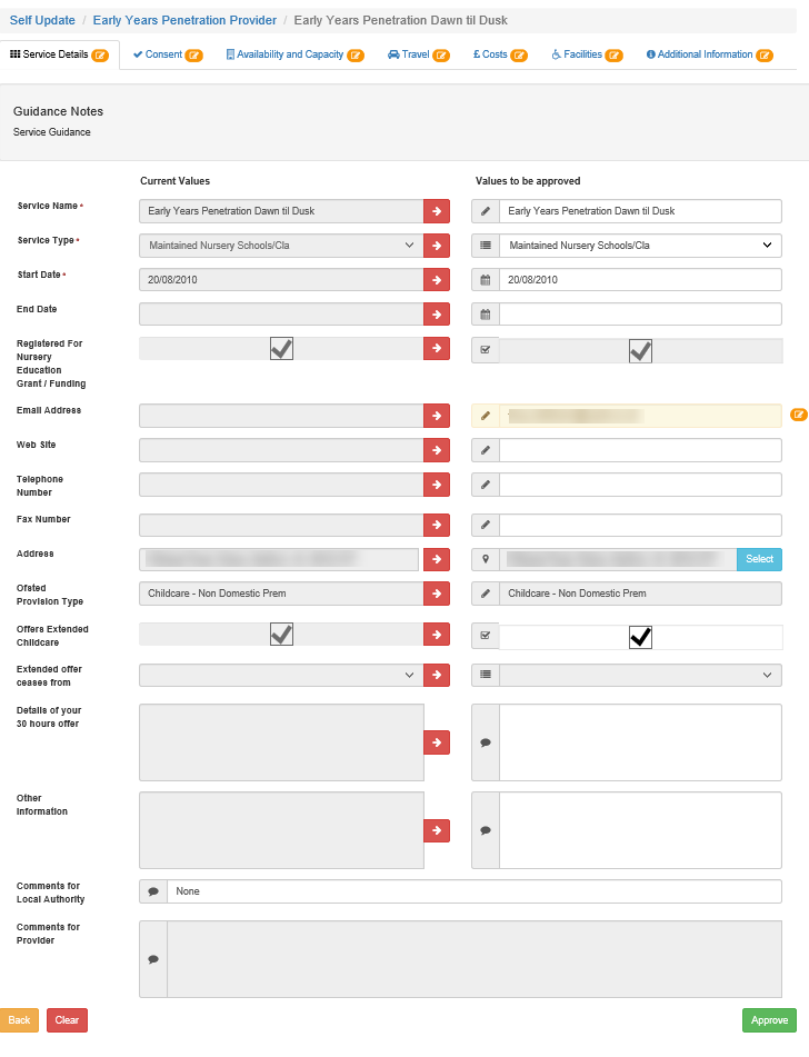 Manage Provider Self Updates
