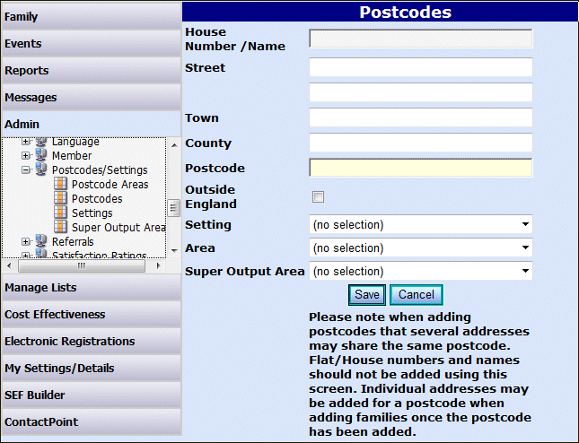 Postcodes